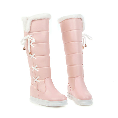 Simple Casual Plus Size Women's Knee-high Snow Boots