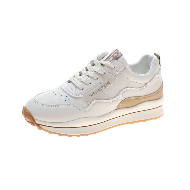 Breathable Low Top Flat Bottom 41 Size Female Lace-up Casual Shoes