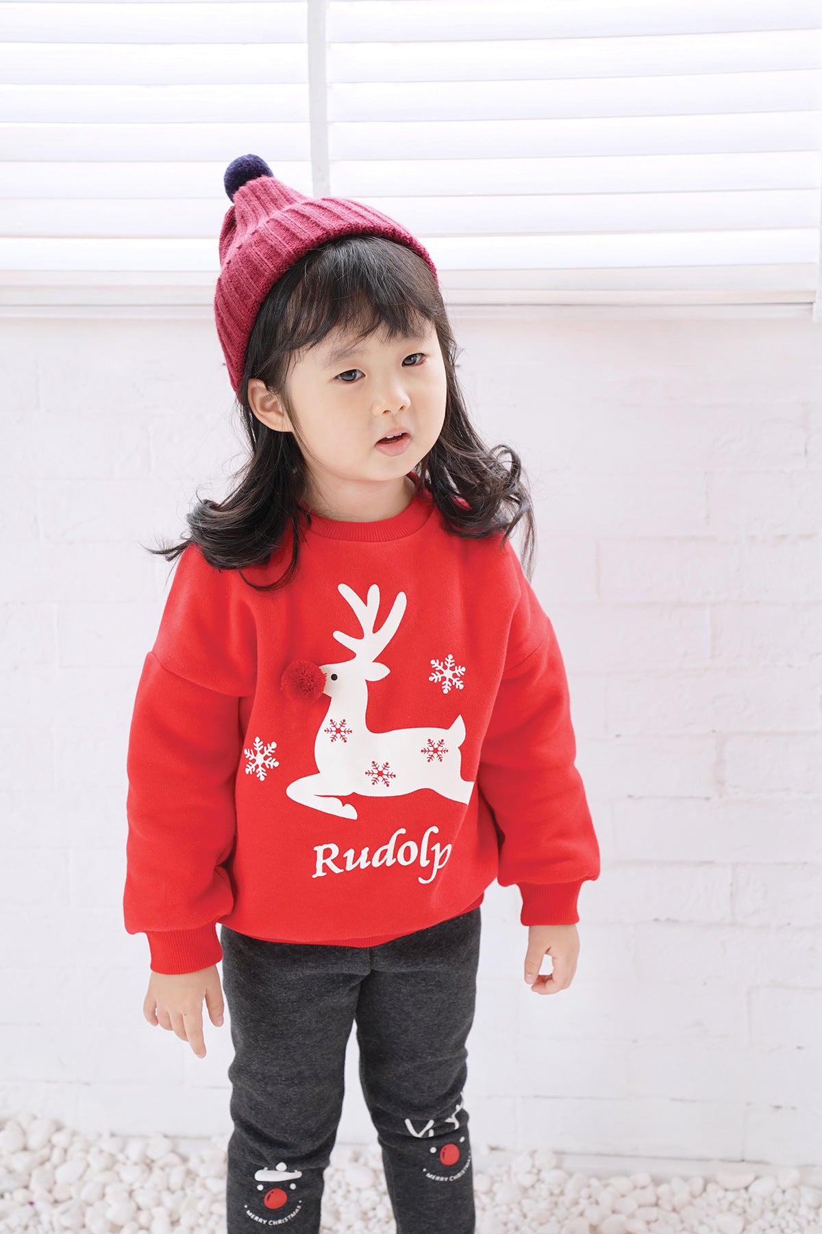 Christmas fawn family dress