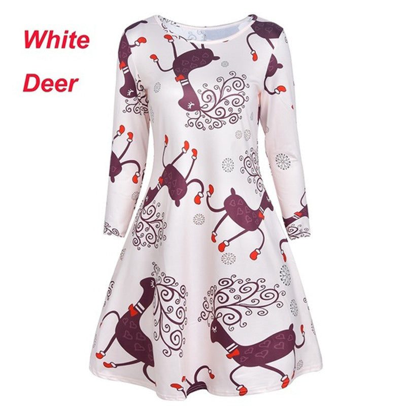 Christmas print dress