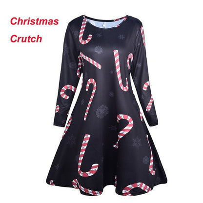 Christmas print dress