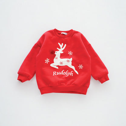 Christmas fawn family dress