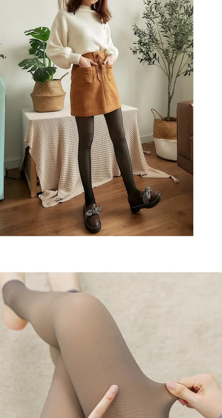 Women's Transparent Fleece Lined Stockings