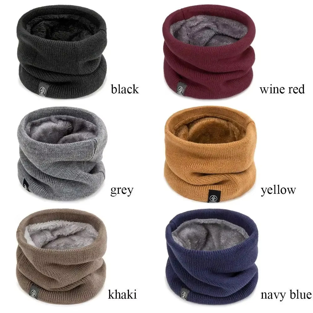 Fashion Soft Knitted Neck Warmer Sport Scarf Women Men Face Cover Winter Skating Running Warm Scarves Thick Cold-proof Collar