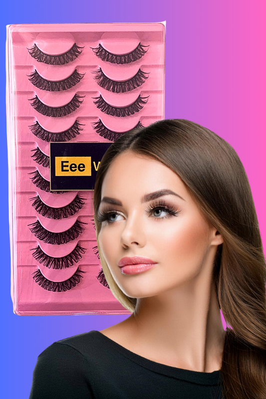 False Eyelashes Lightweight Faux Mink (10-Pair)