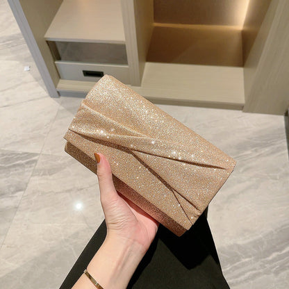 Gold Fashion Envelope Clutch