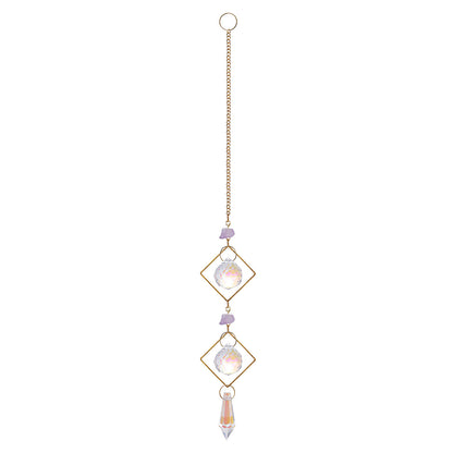 Purple Gravel DIY Crystal Hanging Piece Pendant Lighting