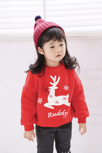 Christmas fawn family dress