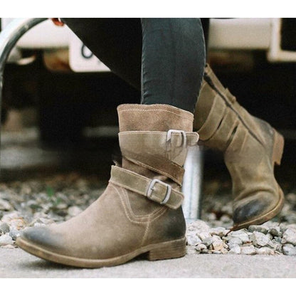 Fashion Autumn New Women's Mid Boots