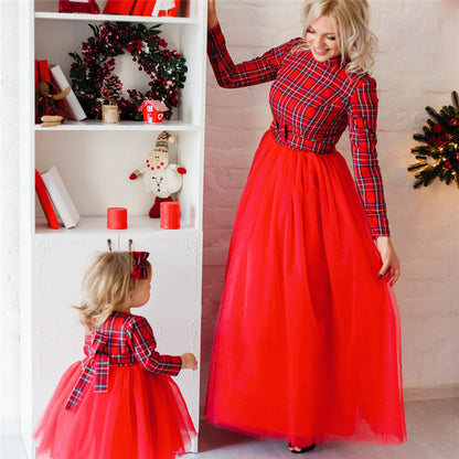 Christmas parent-child dress