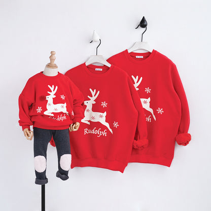 Christmas fawn family dress