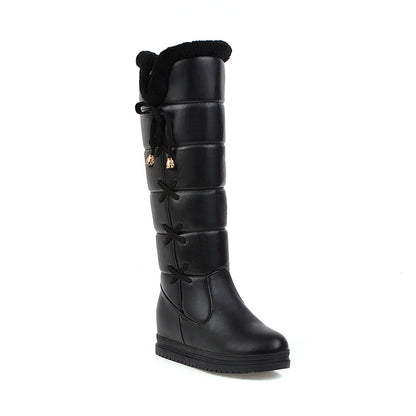 Simple Casual Plus Size Women's Knee-high Snow Boots