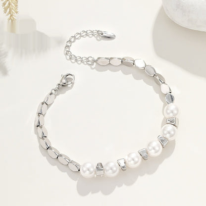 Women's French-style Artificial Pearl Bracelet