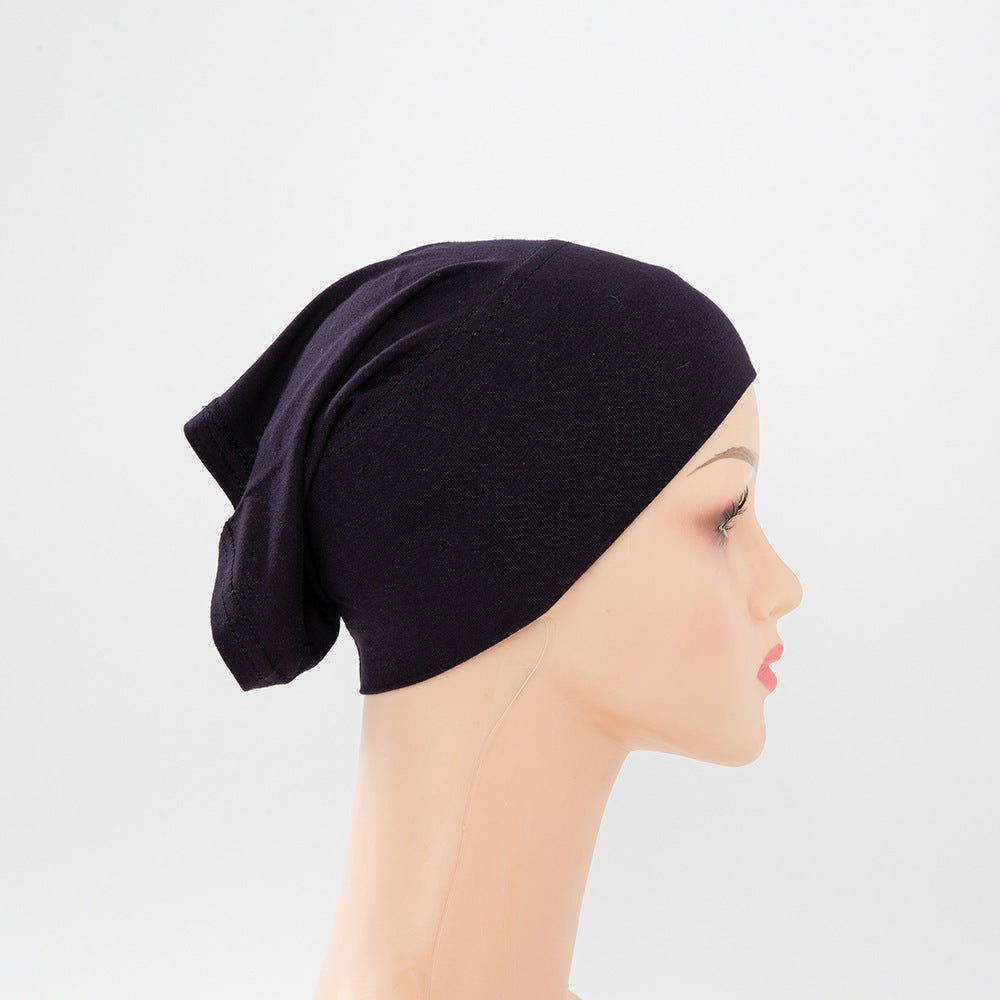 Modal Mercerized Cotton Multicolor Bottoming Hood Jersey Stretch Pile Cap