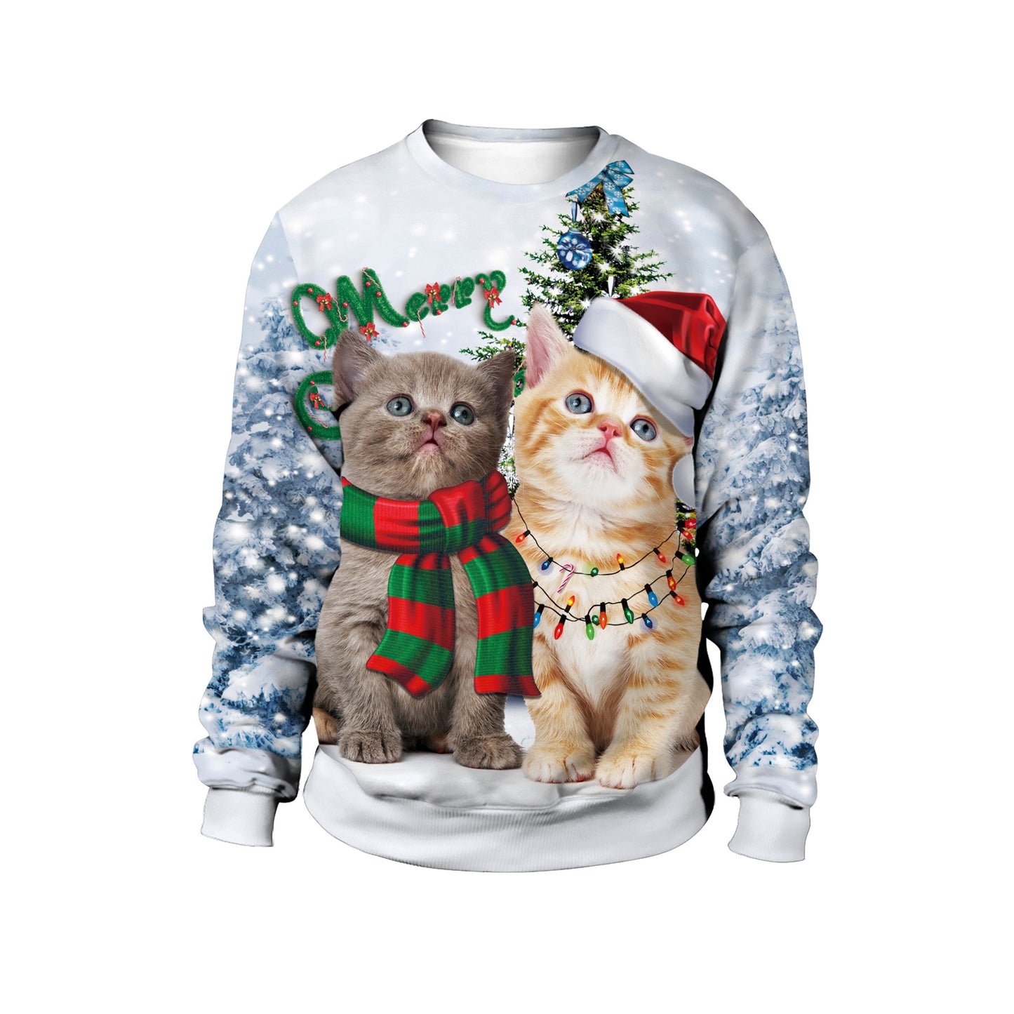 Women's Christmas Dress Crew Neck Sweatshirt