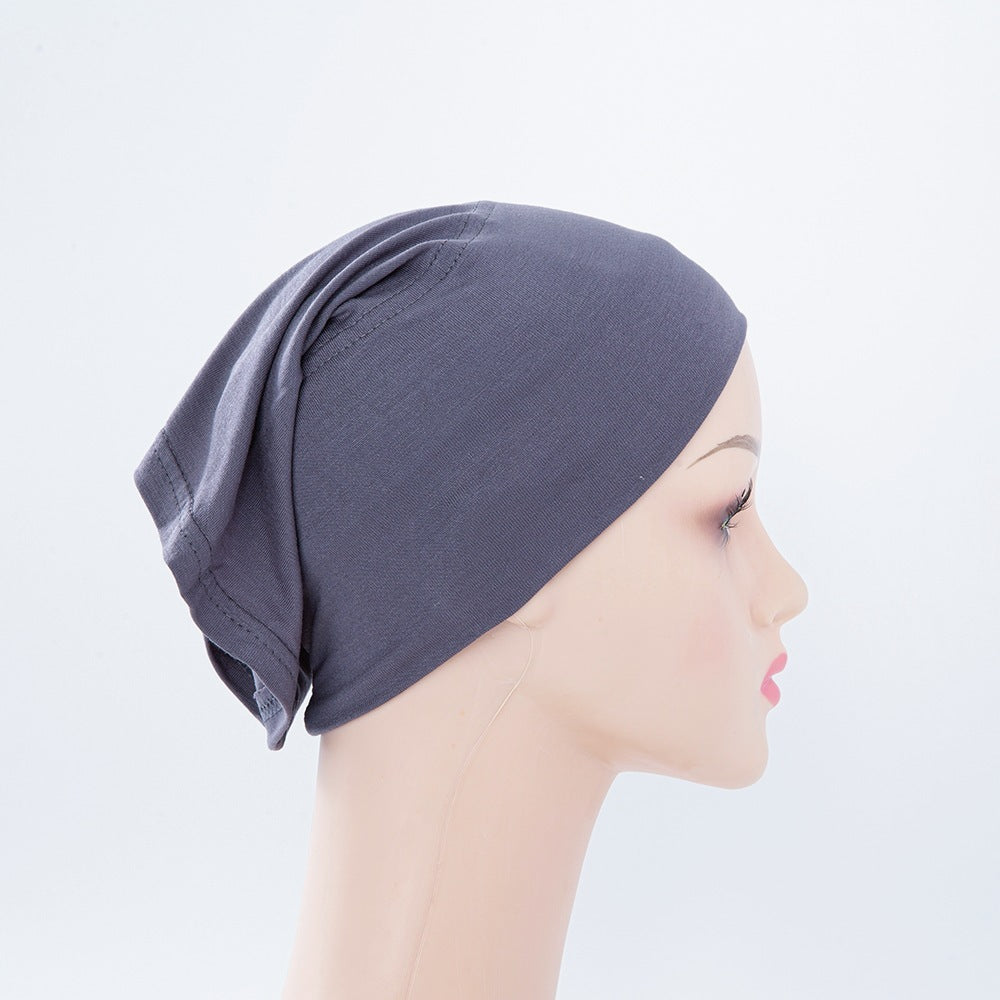 Modal Mercerized Cotton Multicolor Bottoming Hood Jersey Stretch Pile Cap