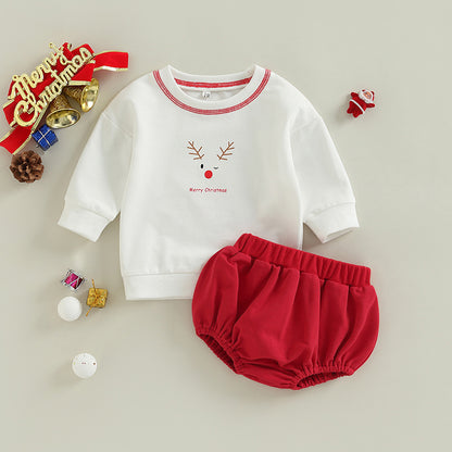 Christmas Dress Baby Two Piece Set