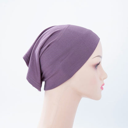 Modal Mercerized Cotton Multicolor Bottoming Hood Jersey Stretch Pile Cap