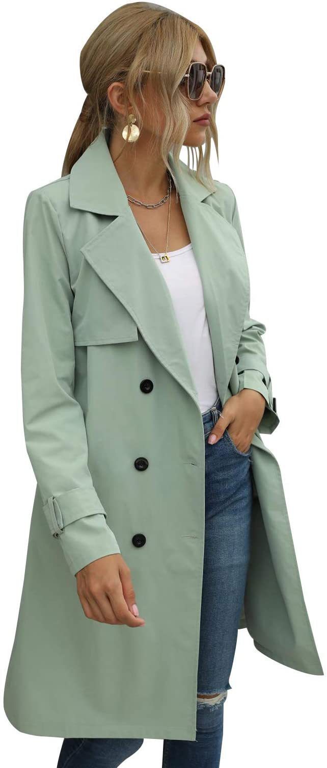 Autumn Women's Double Breasted Casual Coat