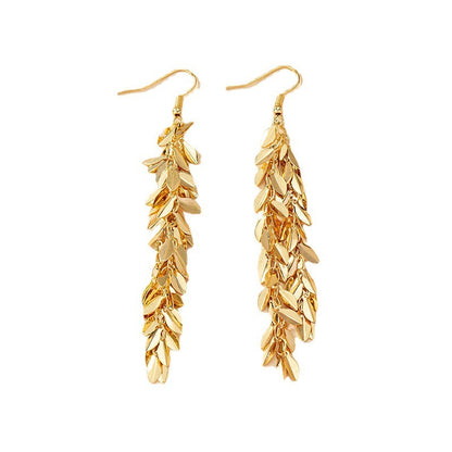 Leaf-Shaped Luxury Earring