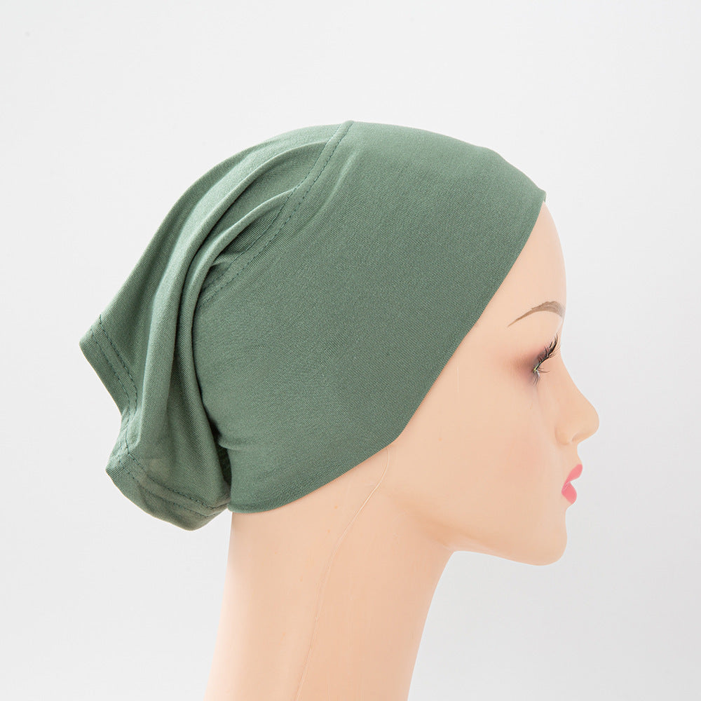 Modal Mercerized Cotton Multicolor Bottoming Hood Jersey Stretch Pile Cap