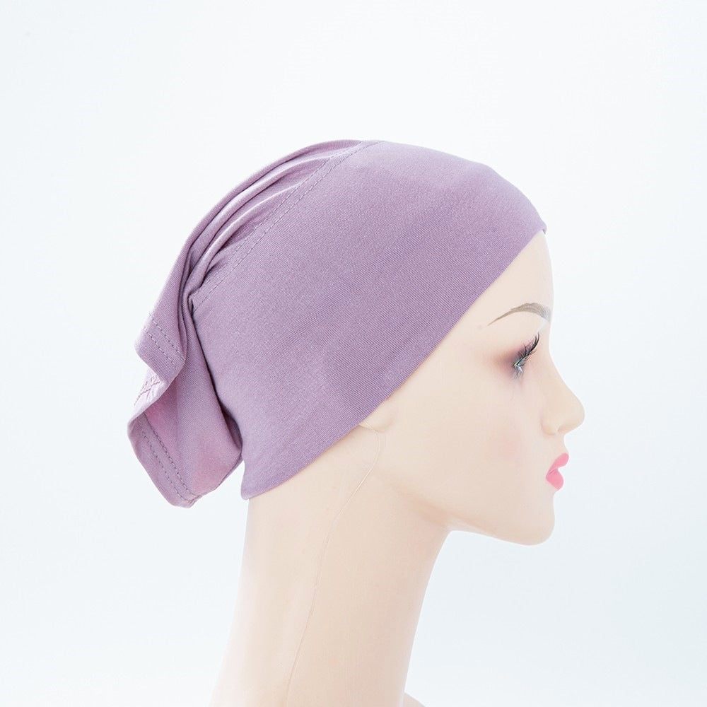 Modal Mercerized Cotton Multicolor Bottoming Hood Jersey Stretch Pile Cap