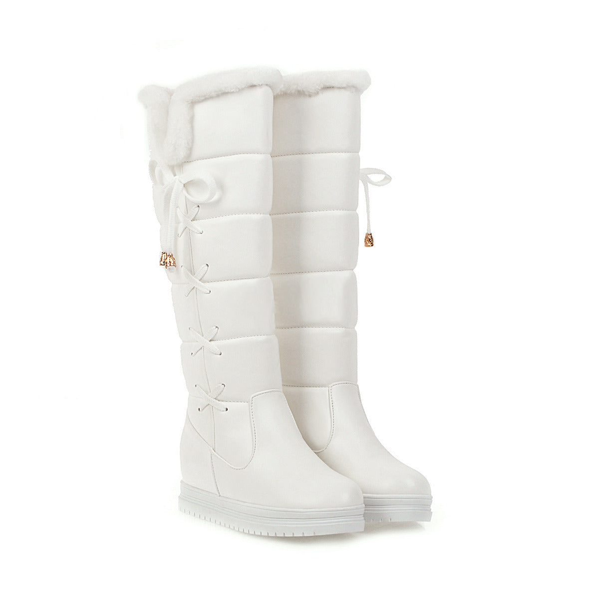 Simple Casual Plus Size Women's Knee-high Snow Boots