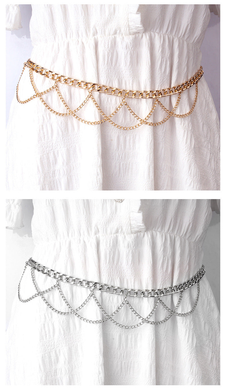 Hip Hop Punk Fashion Metal Chain Waist Chain