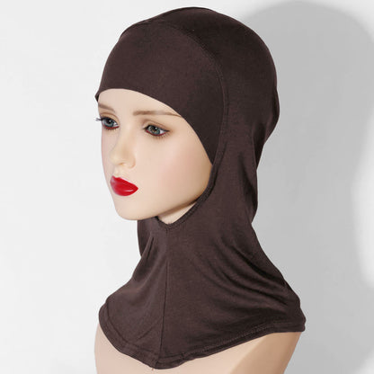 Multi-Color Breathable Neck High Elastic Base Cap Cover Turban