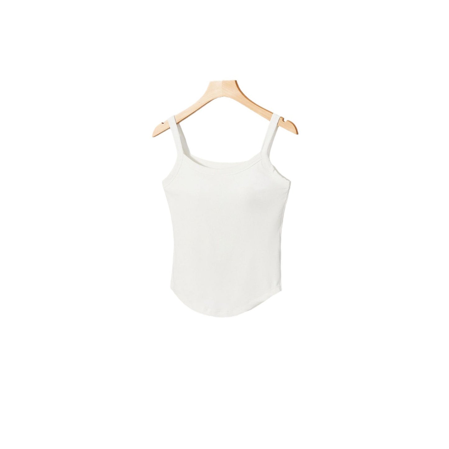 Short Camisole Belly Button Hiding Chest Pad Integrated Slim-fit Anti-exposure