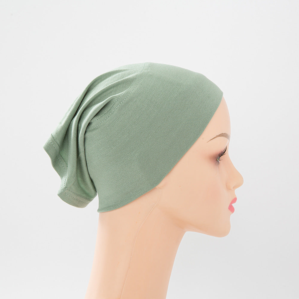 Modal Mercerized Cotton Multicolor Bottoming Hood Jersey Stretch Pile Cap