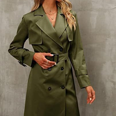 Autumn Women's Double Breasted Casual Coat