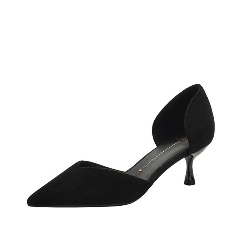 New Stiletto Heel Pointed Black High Heels